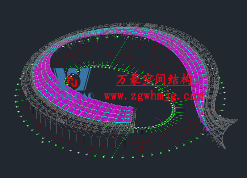 萬豪2022第2標-襄陽奧體中心膜結(jié)構(gòu)工程