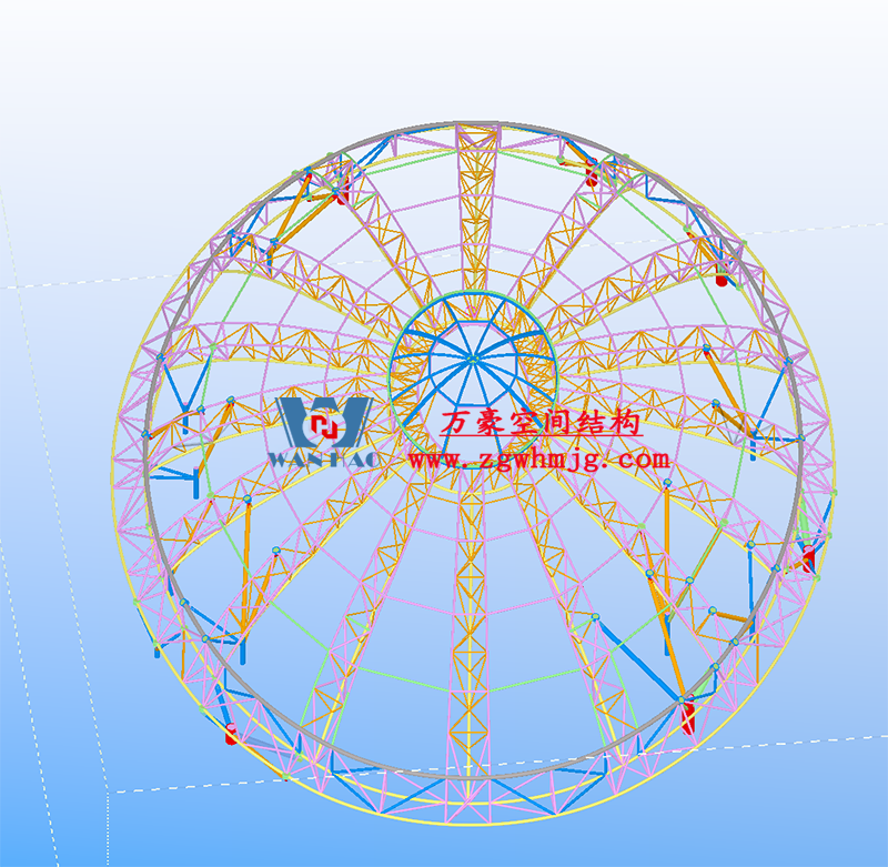 萬豪2022第12標-明宇廣場6號地塊商業(yè)（萬達廣場）改造項目鋼膜結(jié)構(gòu)ETFE蓋頂天幕工程