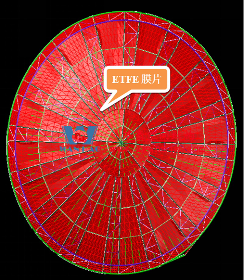 明宇廣場6號(hào)地塊商業(yè)（萬達(dá)廣場）改造項(xiàng)目鋼膜結(jié)構(gòu)ETFE蓋頂天幕工程進(jìn)入鋼結(jié)構(gòu)吊裝階段