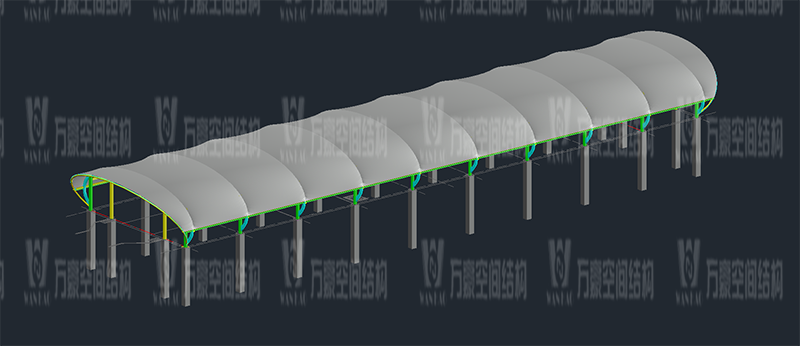 萬(wàn)豪2020第16標(biāo)-清遠(yuǎn)磁懸浮項(xiàng)目蓮湖車(chē)站鋼-膜結(jié)構(gòu)（鋼結(jié)構(gòu)雨棚）工程